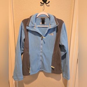 North face fleece full zip up jacket